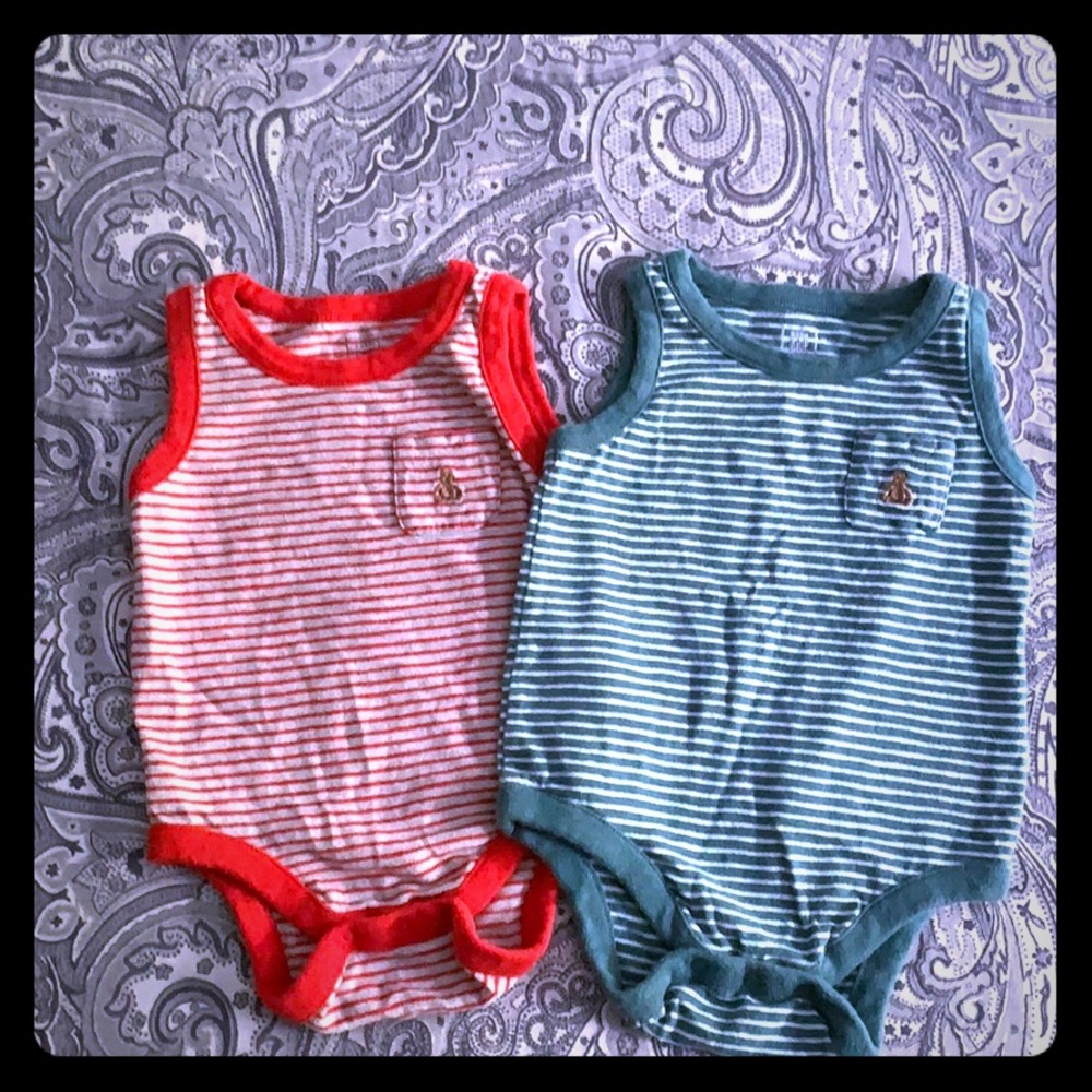 Baby GAP Sleeveless Bodysuits - set of two